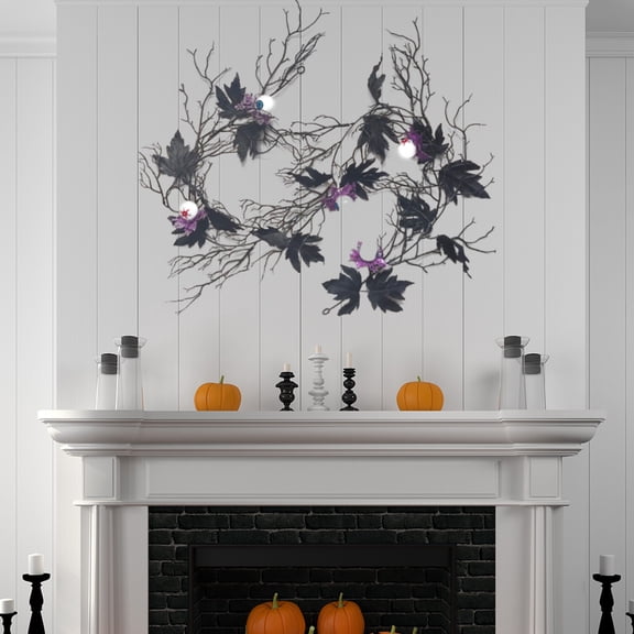 Teissuly Halloween Purple Flower Eyeball Simulation Rattan