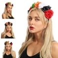 thumbnail image 1 of Teissuly Headband Halloween Headdress Rose Flower Prom Accessories, 1 of 5