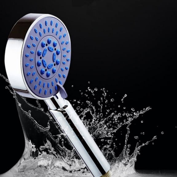 Teissuly Heater Shower Nozzle Head Head Shower Hand Shower Water Multi-Function Bathroom Products Led Hand Held Shower Head Color Changing (Silver, One Size)