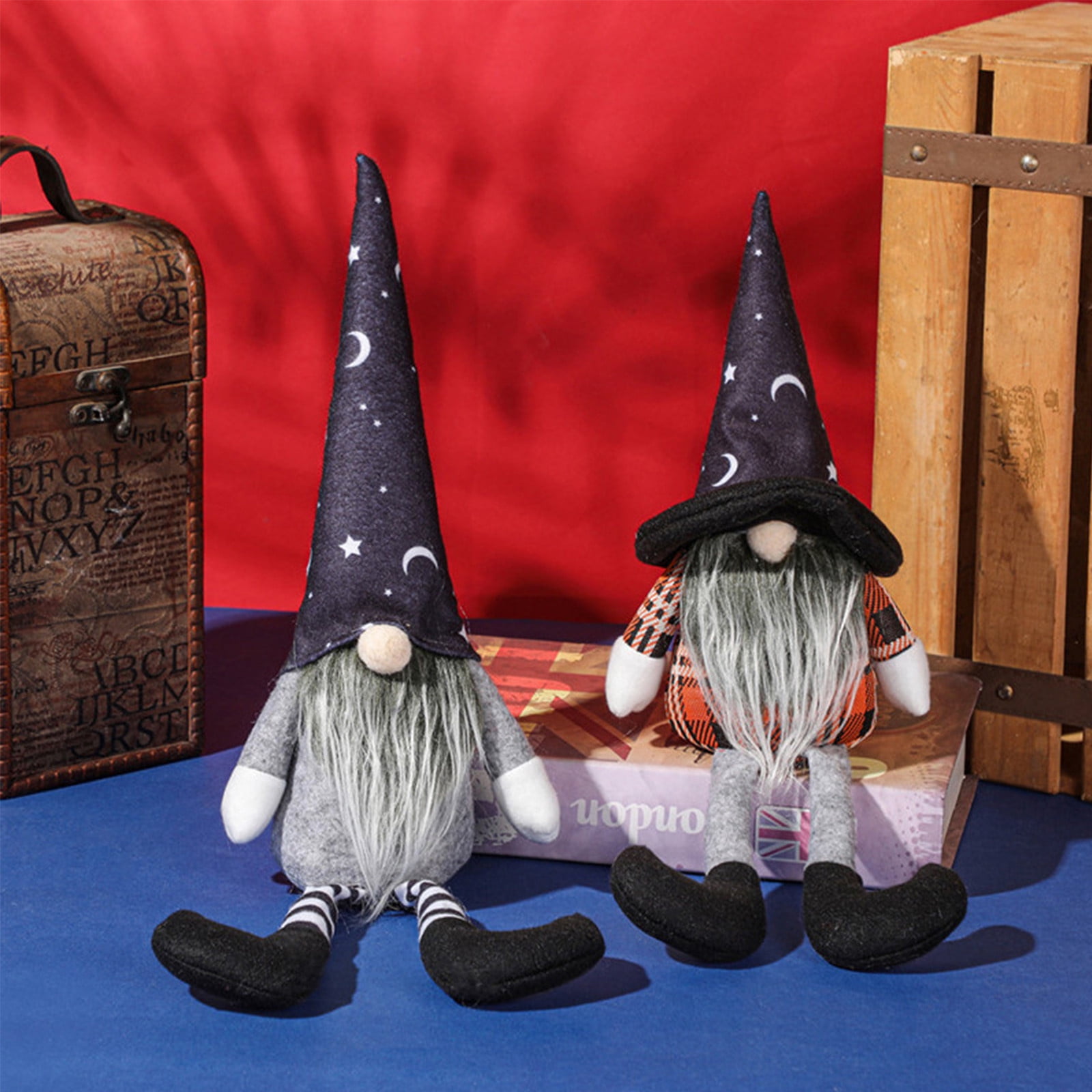 Teissuly Helloween Holiday Decoration Faceless Doll Dwarf Gnome Plush ...