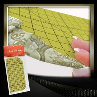 Sew Hot Hem Ruler for Quilting and Sewing – Non-Slip Hot Ironing