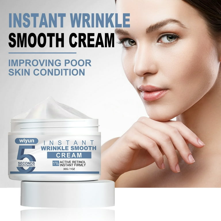 Teissuly Instant Wrinkle Smoothing Cream Facial Retinol Cream Active Retinol Collagen Moisturizer Aging Wrinkle Cream For All Skin Types