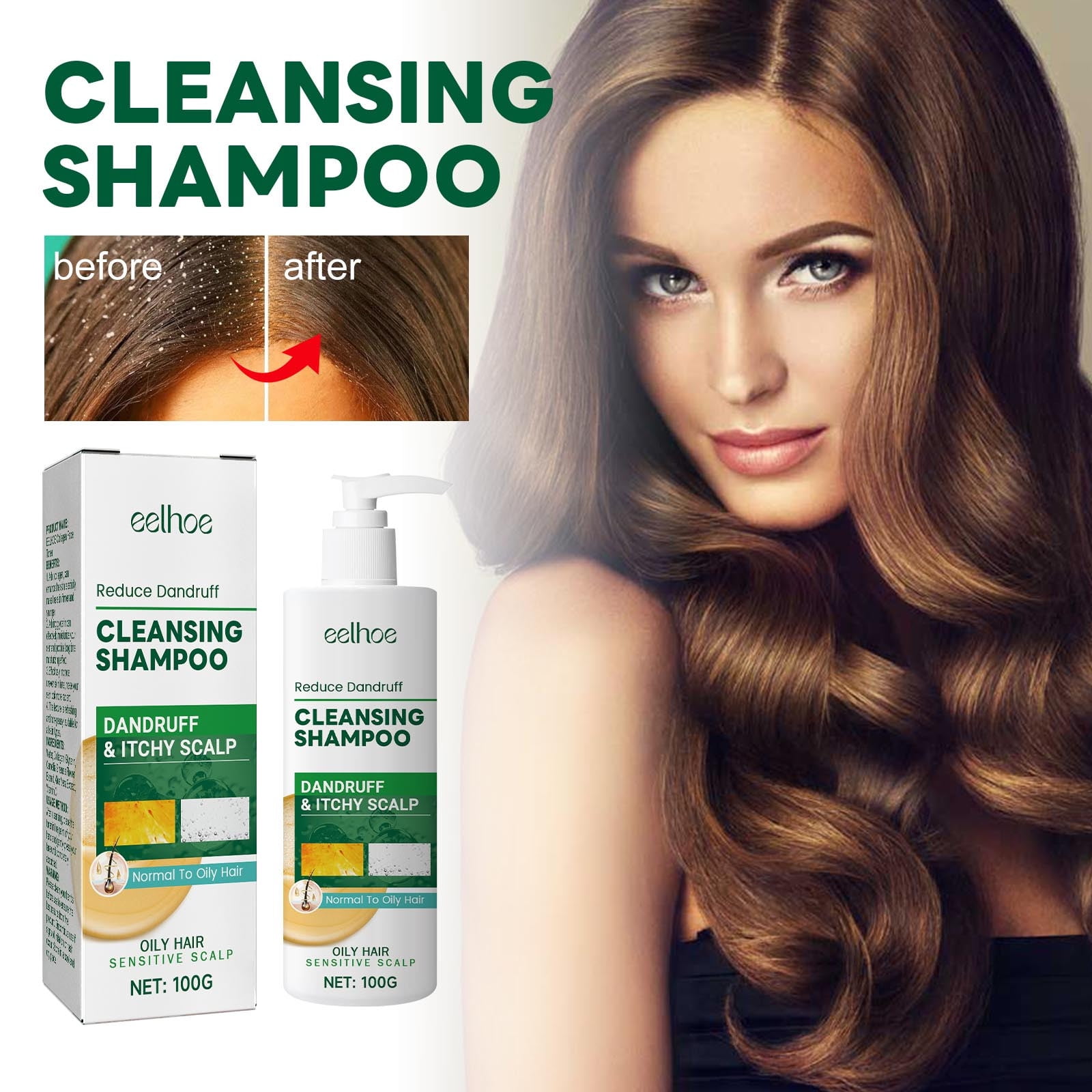 Teissuly Itch Relief Shampoo For Oily Greasy Or Dry Hair Itchy Scalp