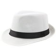 thumbnail image 1 of Teissuly Jazz Hat Men's Breathable Linen Top Hat Hat Curly, 1 of 3