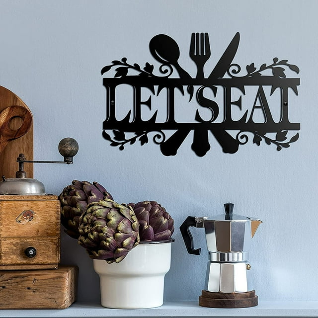 Teissuly Kitchen Metal Sign Kitchen Signs Wall Decor Rustic Metal