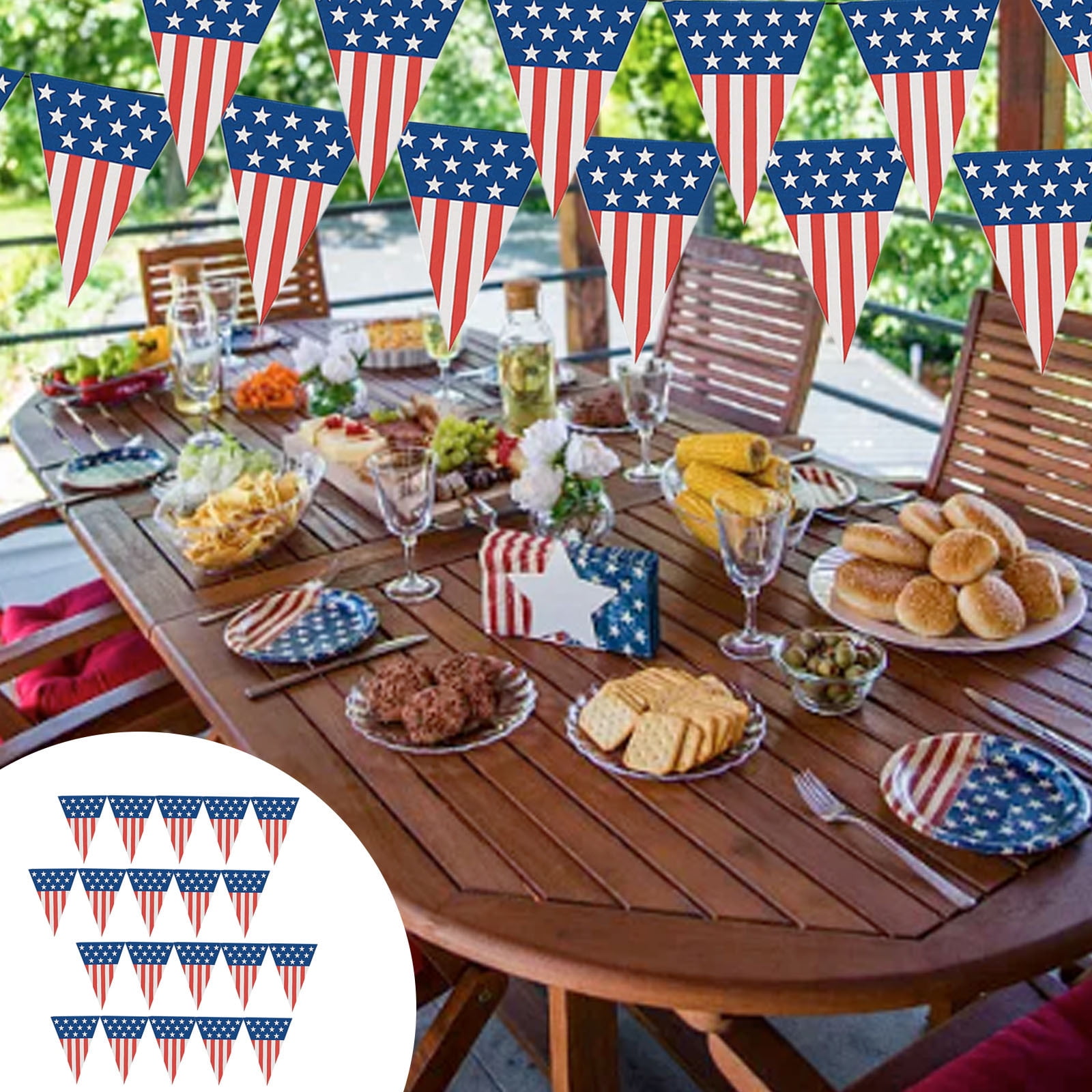 Teissuly Large American Flag USA Independence Day Decoration USA Pull