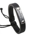 thumbnail image 1 of Teissuly Letter Leather Mens Bracelet & Bangles Jewelry, 1 of 2