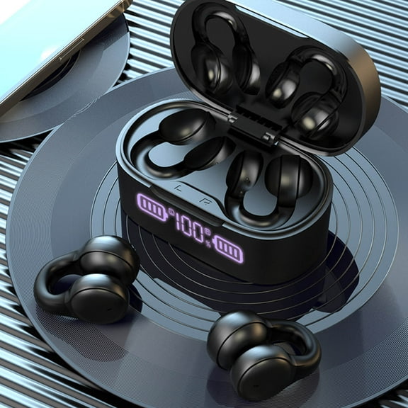 Teissuly Life Conduction Bluetooth 5.3 Headset HiFi Sound Quality Upgraded Wireless Running Without Ear Clip Ear Hook Headphone for Men & Women, Gifts for Teenagers