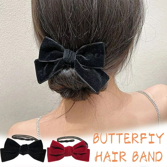 Teissuly Maruko Curler Female Korean Velvet Bow Hair Curling Hair Band