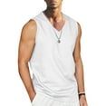 thumbnail image 1 of Teissuly Men Casual Fashion Solid V-neck Sports Sleeveless Tops, 1 of 5