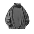 thumbnail image 1 of Teissuly Men Casual Fashion Turtleneck Long Sleeve T-shirt Pullover Base Long Sleeve High Neck Top Shirt, 1 of 3