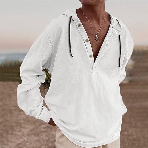 Teissuly Men Casual Fashion V-neck Long Sleeve Pullover Breathable Shirt Blouse Tops