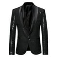 thumbnail image 1 of Teissuly Men's And Winter Fashion Personality Sequins Casual Suit Jacket, 1 of 3