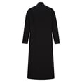 thumbnail image 1 of Teissuly Men's Casual Solid Ethnic Style Button Muslim Robe Long Sleeved Standing Neck Tops, 1 of 6