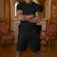 thumbnail image 1 of Teissuly Men's Fashion Short-sleeved Shorts Two-piece Sports And Leisure Suit, 1 of 9