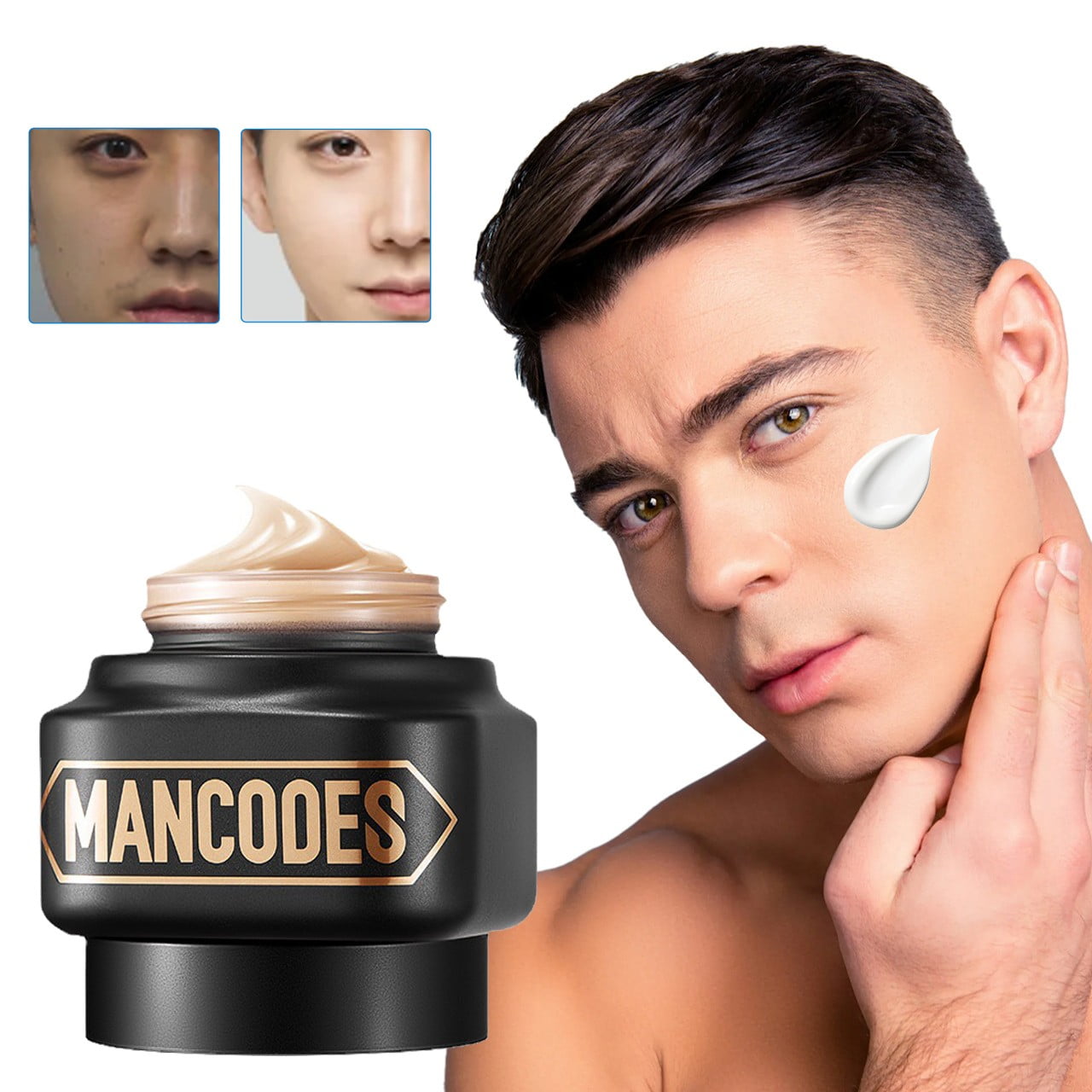 Teissuly Men's Makeup Facial Repair CreamMoisturizing Concealer Cream