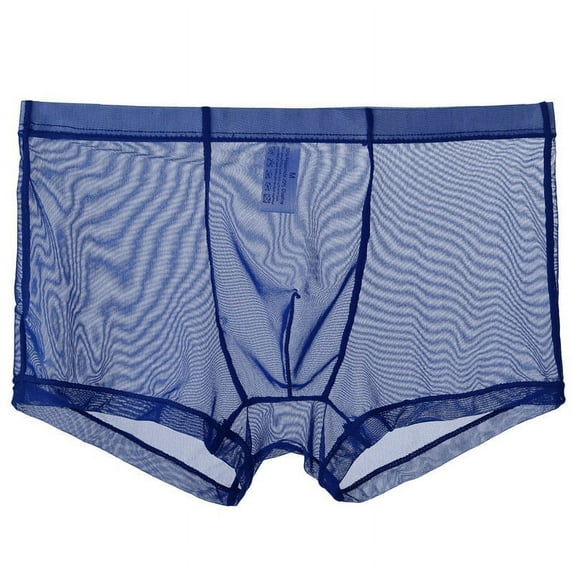 Teissuly Men's Mesh Comfortable Sweat-absorbing Ultra-thin Underwear With Flat Angle Pants