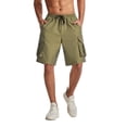 thumbnail image 1 of Teissuly Men's Multi-Pocket Workwear Shorts Loose Fit Jogging Athletic Five Pants, 1 of 9