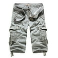 thumbnail image 1 of Teissuly Men's Plus Size Cargo Shorts Multi-Pockets Relaxed Summer Beach Shorts Pants, 1 of 4