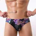 thumbnail image 1 of Teissuly Men's Printed Underwear Sexy Low Waisted Pants, 1 of 5