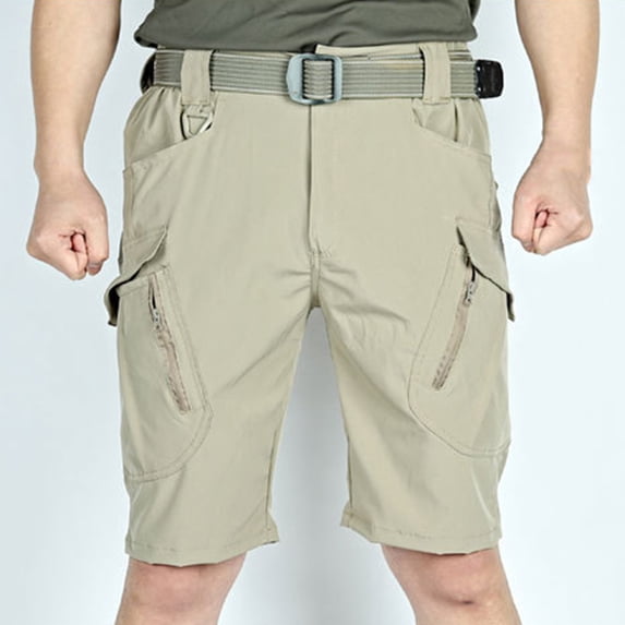 Teissuly Men's Summer Color Outdoors Casual Multi-pocket Sport Shorts Pants