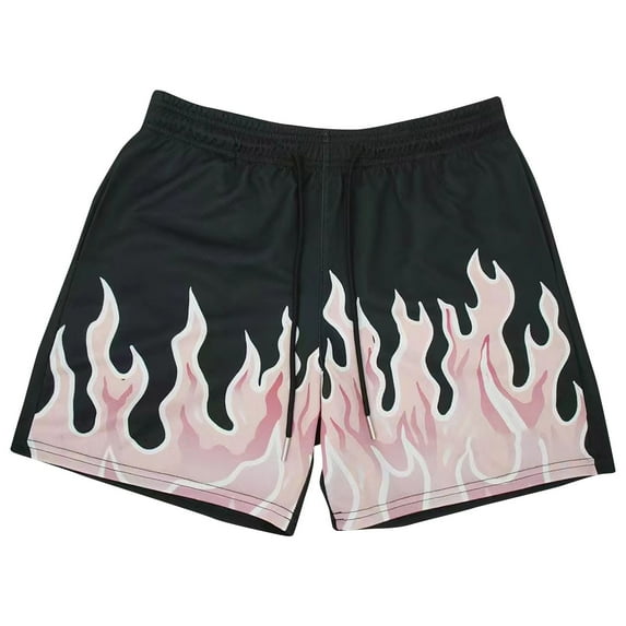 Teissuly Men's Summer Thin Mid-waist Beach Pants Casual Five-point Sports Shorts Pants