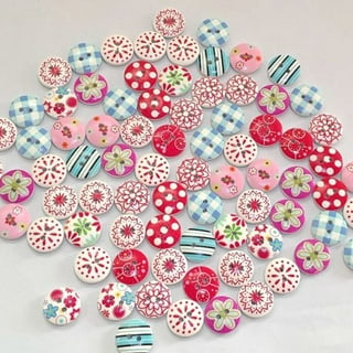 Bright Creations 120 Pieces Wooden Buttons For Crafts And Sewing, 5 Designs  (0.98 In) : Target
