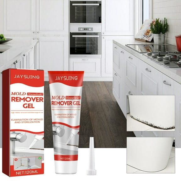 Teissuly MoldRemover Gel Household MildewRemover Gel For Wall Tile Grout Sealer Bathroom Cleaning Home Kitchen Sink Cleaning 120g