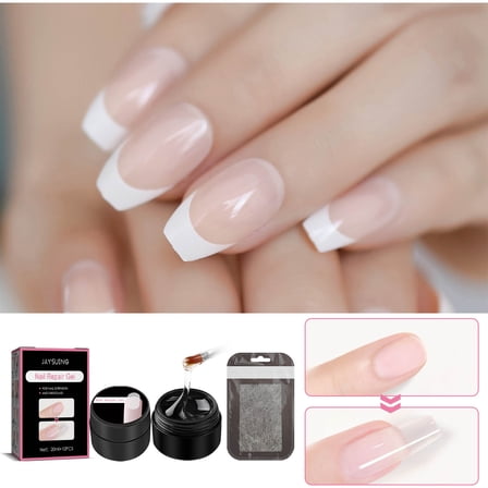 Teissuly Nail 15ML Extension Gel Crystal Nail Free Paper Holder Solid Extension Gel Set