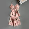 thumbnail image 1 of Teissuly New Sexy Lace Print Lingerie Silk Underwear Sleepwear Underwear Pajamas Satin, 1 of 9