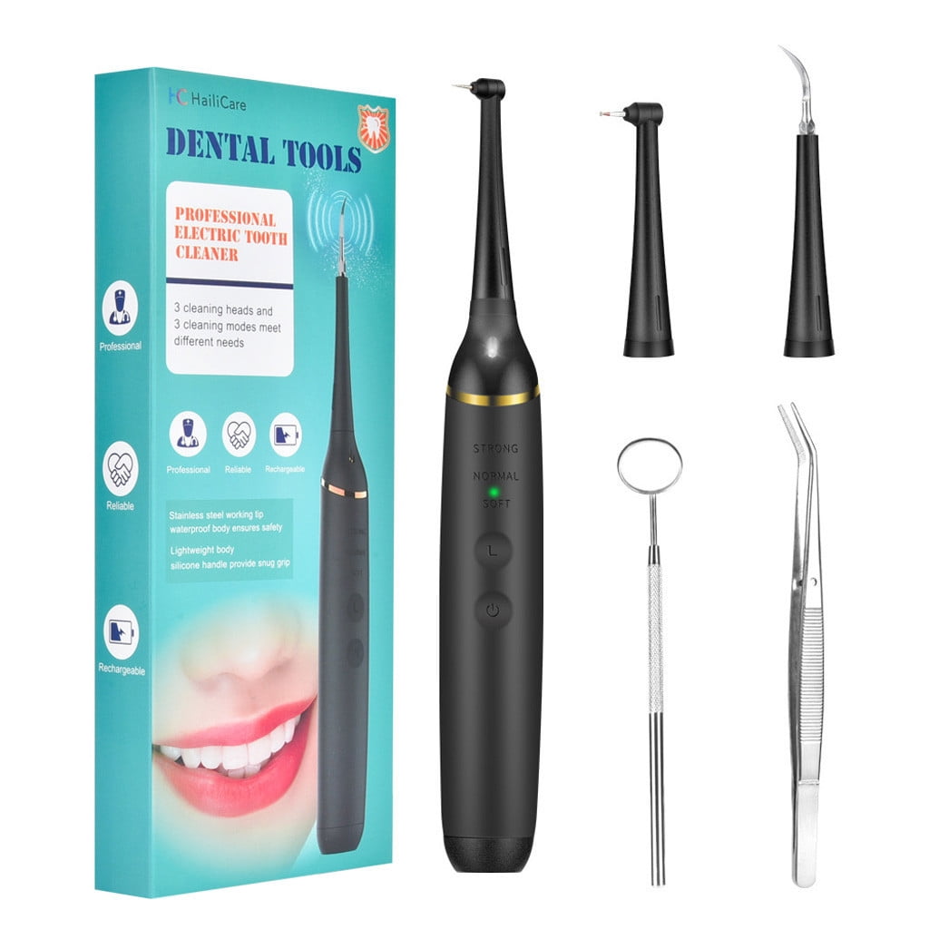 Teissuly Plaque Dentals Calculus Remover For Teeth Dentals Cleaner Tool Kit Electric , Ultrasonics Tooth Cleaner - Portable Dentals For Adult