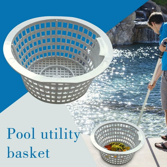 Teissuly Pool Skimmer Basket Pond Basket Pool Supply Filter Swimming Pool Plastic Skimmer Replacement Basket Practical Fits Most Pool Skimmers - Skim Remove Leaves, Bugs and Debris