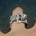 thumbnail image 1 of Teissuly Punk Retro Skeleton Skull Opening,Halloween Skull Accessories, 1 of 9