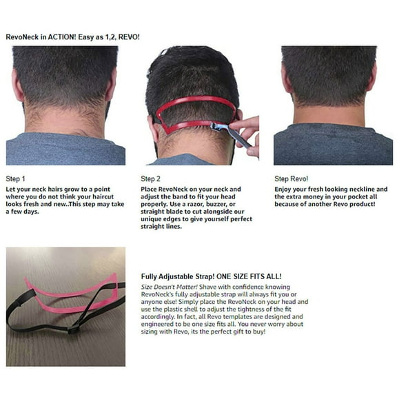Teissuly Red Neck Shaper Neck Back Shape Ruler Neck Trim