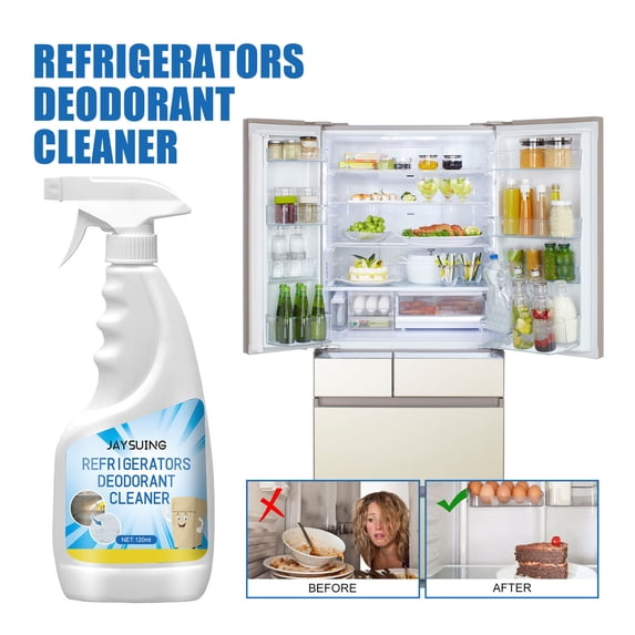 Teissuly Refrigerator Deodorant Cleaner, Freezer Fridge Odor Eliminato, 120Ml Cleaning Spray For Inside Refrigerator