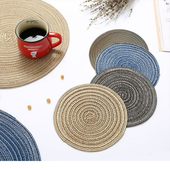 Teissuly Round Placemats Table Place Mats Heat Kitchen Dinner Table Heat Pads