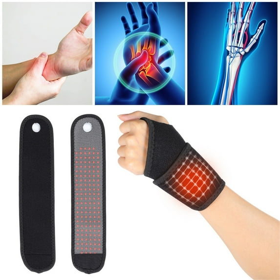 Teissuly Self-heating Wristbands Hot Compress Wristbands Joint Protection Wristbands Physiotherapy Heating Wristbands Breathable Sports Wristbands