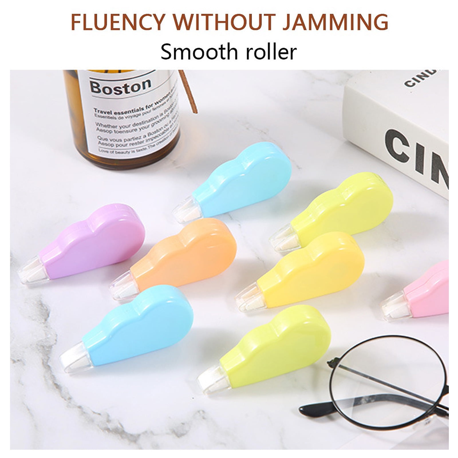 Teissuly Simple Correction Tape, 6 Pack White Out Correction Tape