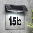 thumbnail image 1 of Teissuly Solar House Number Sign Light Lighted Address Numbers Outdoor Solar Powered Illuminated Address Tablet For Outside Yard Street House, 1 of 6