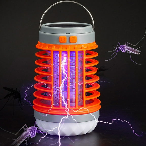 Teissuly Solar Mosquito USB Lamp Insect Fly Light Trap Flashlight
