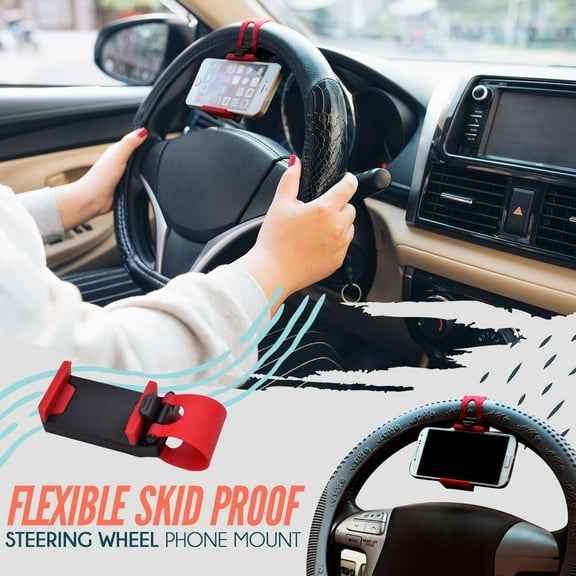 Teissuly Steering Wheel Bracket Telescopic Clip Car Phone Bracket Car Accessories