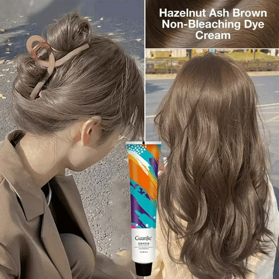 Teissuly TRENDY HAIR COLOR HAZELNUT ASH BROWN NON-BLEACHING CREAM 95g