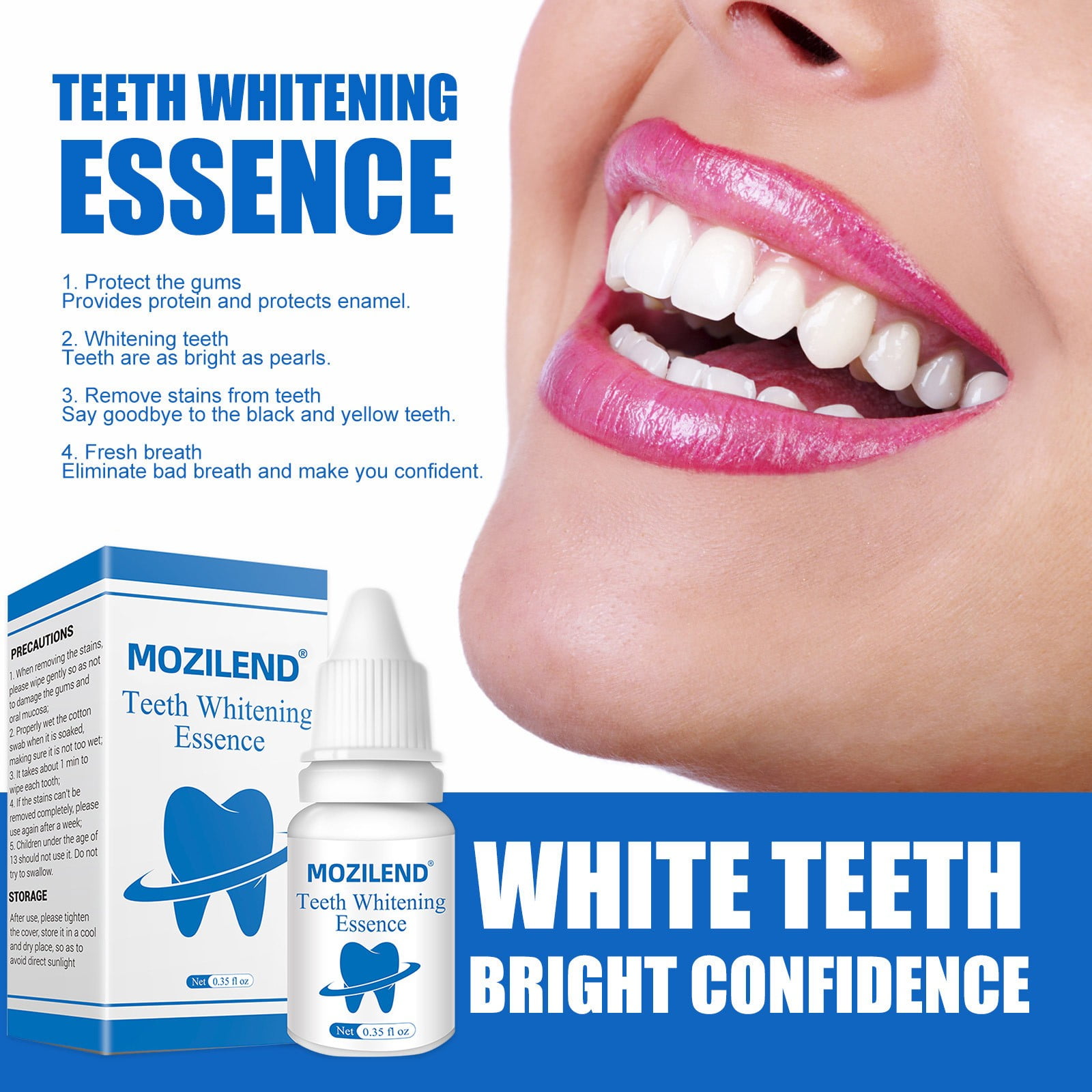 Teissuly Teeth Whitening Serum Gel Oral Hygiene Effective Stains Plaque