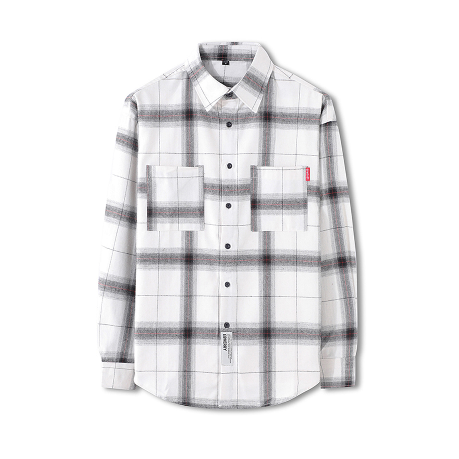 Teissuly The New Men's Regular-fit Long-Sleeve Plaid Flannel Shirt ...