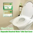 thumbnail image 1 of Teissuly Toilet Seat Cover - 10 pieces Flushable Indivudually Packed Public Toilet Paper Covers,Disposable Potty Liners for Toddlers,Travel Accessories for Kids and Adults, 1 of 9