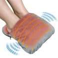 thumbnail image 1 of Teissuly USB Removable And Washable Foot Warmer Shock Massage Foot Pad Foot Massager Heating Shoes 3 Gear Flannel Shoes, 1 of 8