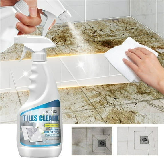 Teissuly Ultimate Grout Cleaner for Tile Floors Blasts Away Years of Dirt and Grime. Heavy Duty Spray Cleaning Solution. Safe for Colored Grout and Natural Stone