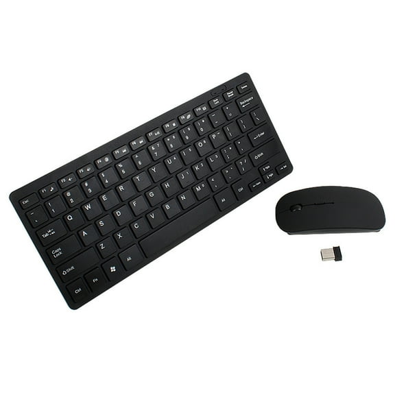 Teissuly Ultimate Wireless 2.4GHz Mini Keyboard and Mouse Combo Set for Laptop Macbo