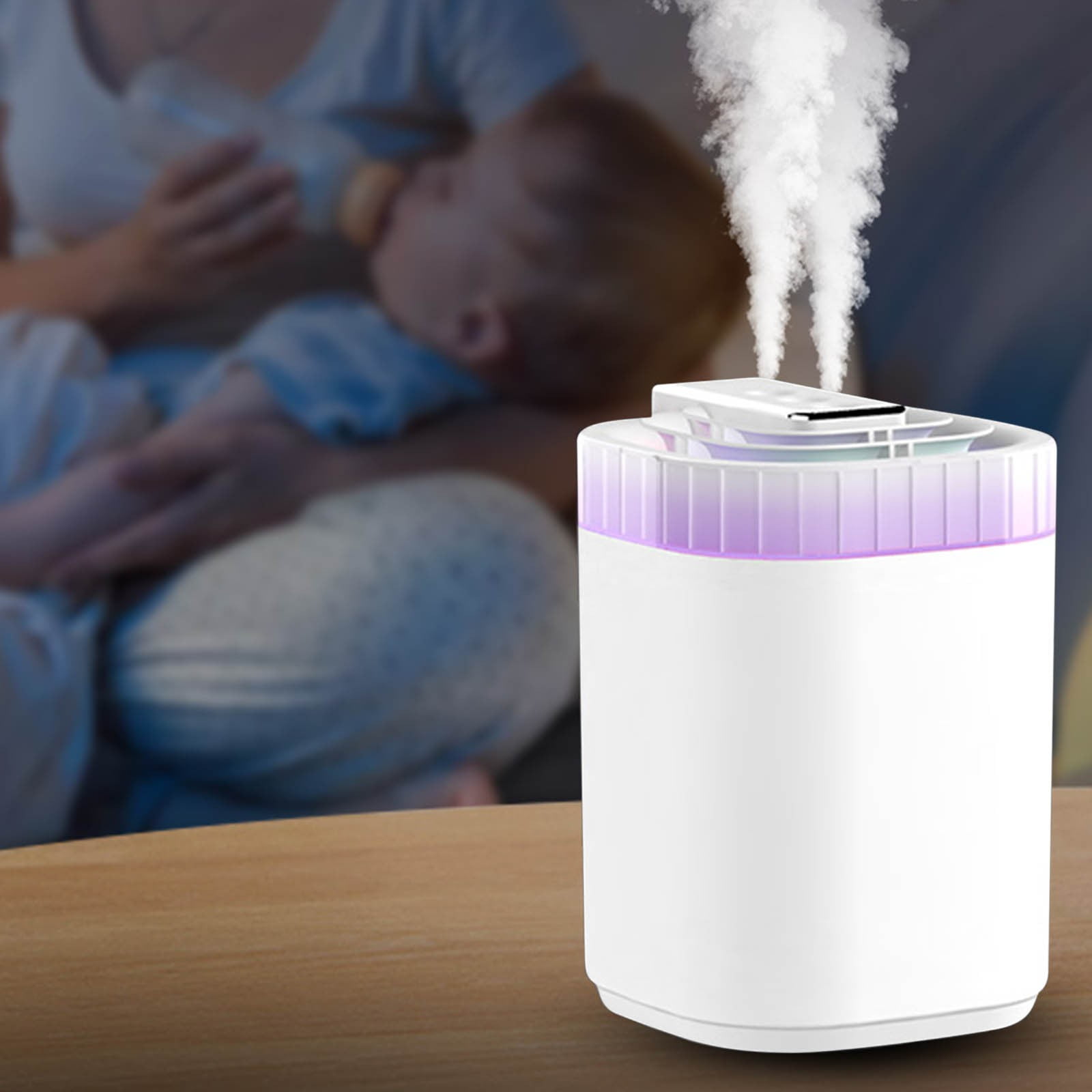 Teissuly White Humidifier 3000ML USB Humidifier Purifier Diffuser ...