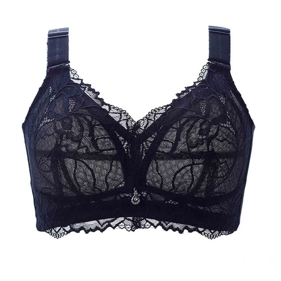 Teissuly Woman Color Comfortable Hollow Out Perspective Bra Underwear No Rims